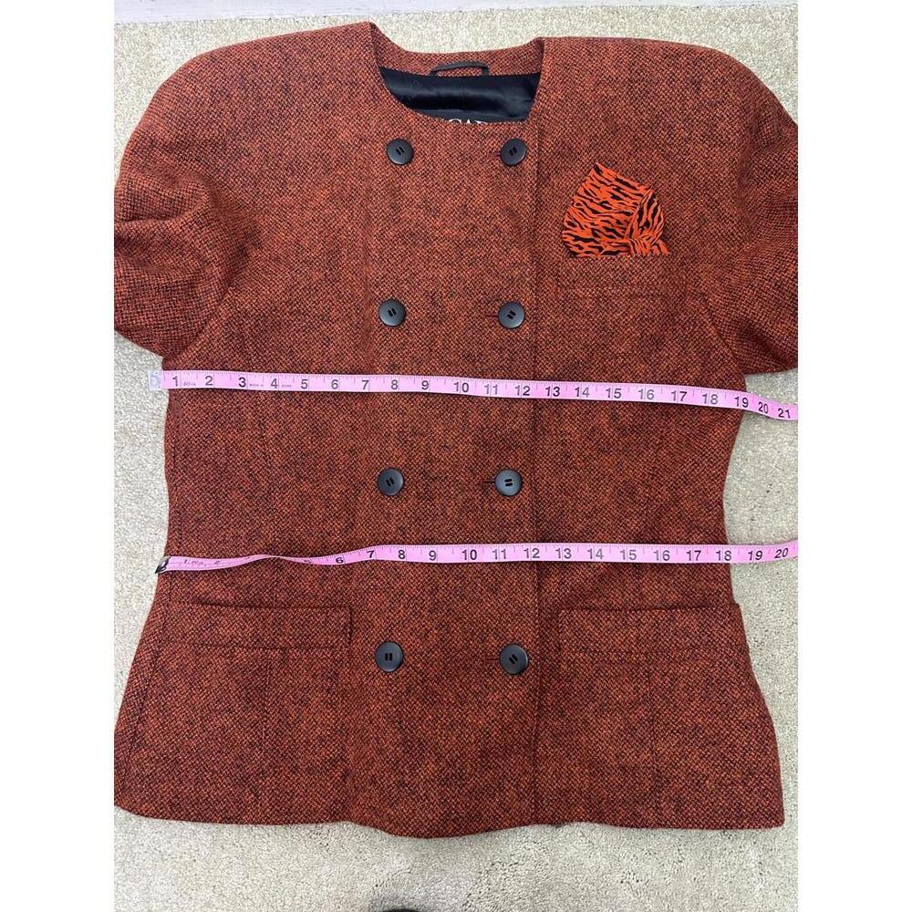 Vtg Sz 38/42 Escada Margaretha Ley Wool Alpaca Pencil Skirt Suit Double Breasted - Picture 8 of 10